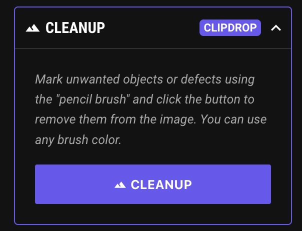 Cleanup Button Image